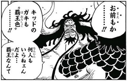 ワンピース カイドウ お前も覇王色の覇気か 覇王は何人もいらねえんだよ 正論すぎるw 漫画まとめちゃんねる