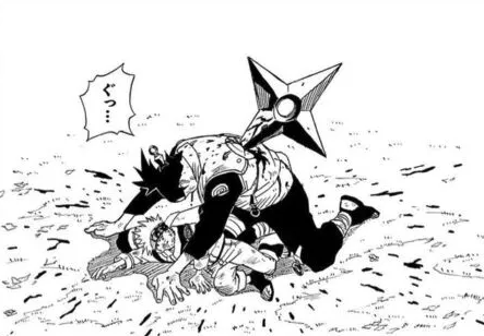 朗報 Narutoでイルカ先生に刺さった手裏剣 デカすぎるwwwwwwwwww 漫画まとめちゃんねる